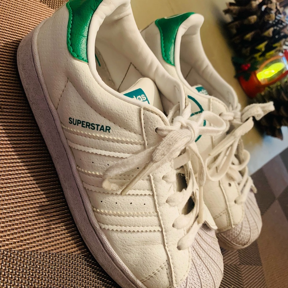 Adidas Kids Sneakers - White and Green